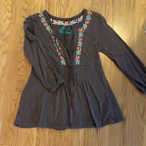 Free people embroidered shirt